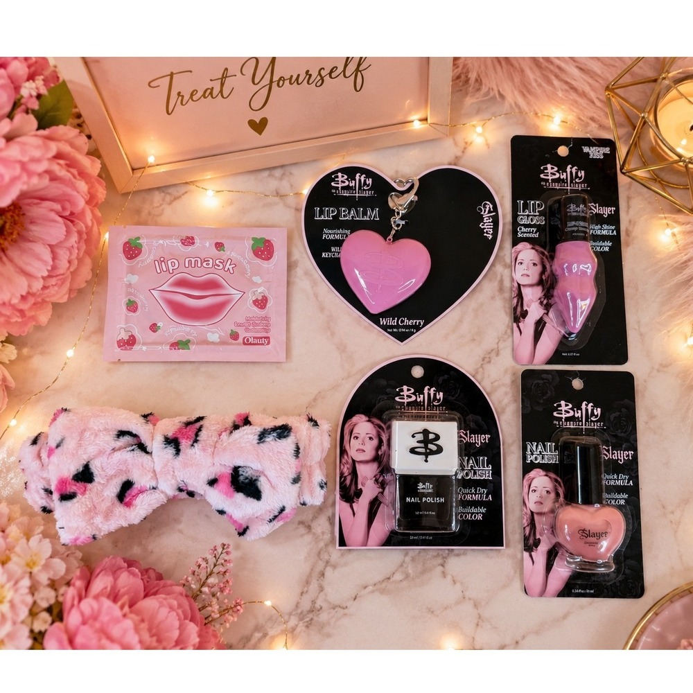Buffy the Vampire Slayer Lip Gloss Balm & Nail Polish Beauty Bundle Lot